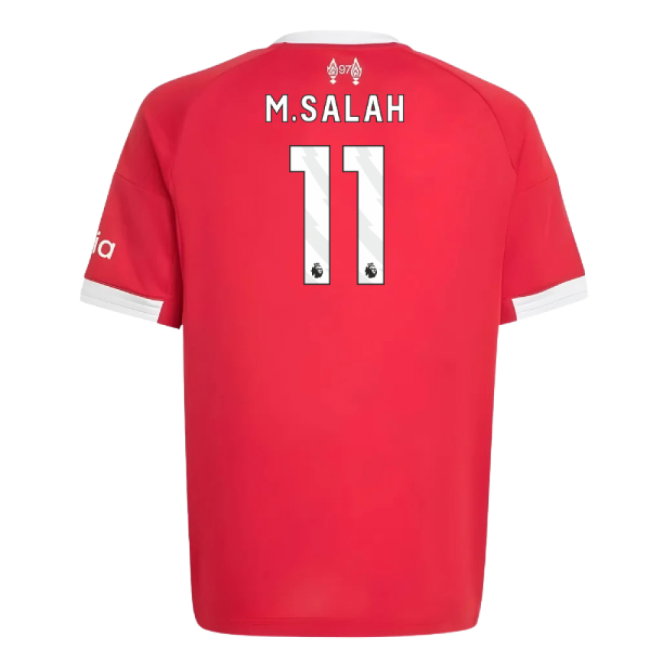 2025-2026 Liverpool Home Shirt (Kids) (M.Salah 11)-SoccerKits Hub | Buy Soccer Jerseys Online